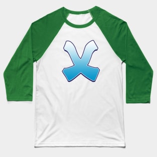 X - Blue Baseball T-Shirt